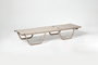 Hanah Home Conjunto de Tumbona y Mesa Lateral Beige